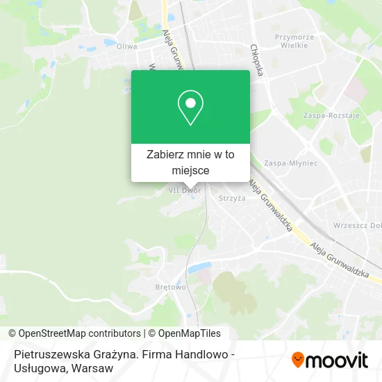 Mapa Pietruszewska Grażyna. Firma Handlowo - Usługowa