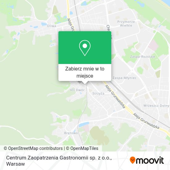 Mapa Centrum Zaopatrzenia Gastronomii sp. z o.o.