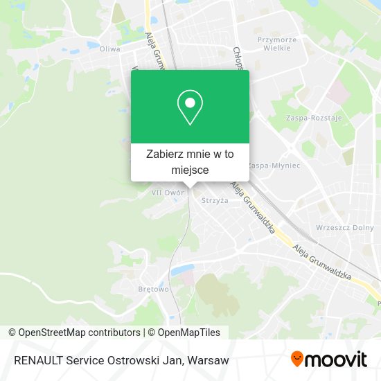 Mapa RENAULT Service Ostrowski Jan