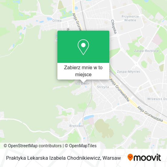 Mapa Praktyka Lekarska Izabela Chodnikiewicz