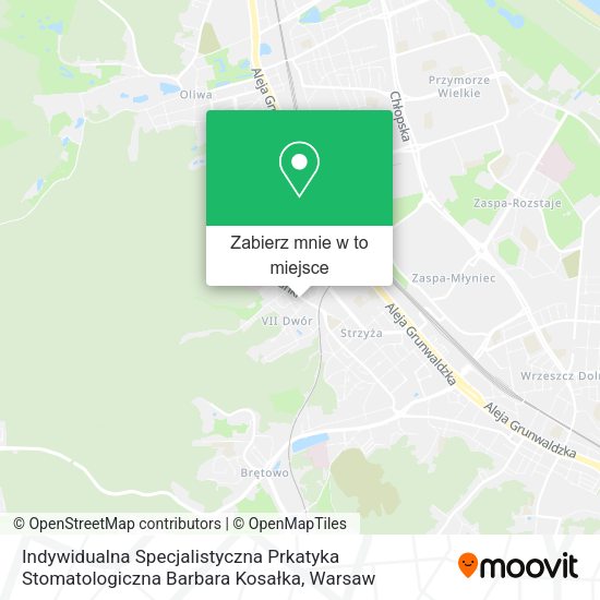 Mapa Indywidualna Specjalistyczna Prkatyka Stomatologiczna Barbara Kosałka