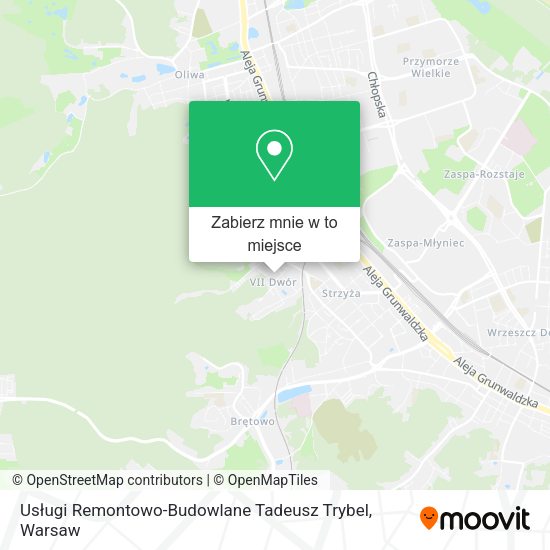 Mapa Usługi Remontowo-Budowlane Tadeusz Trybel