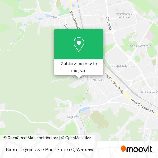 Mapa Biuro Inzynierskie Prim Sp z o O