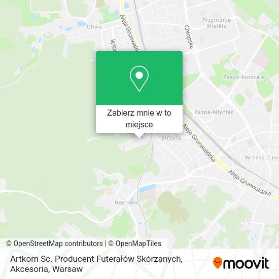 Mapa Artkom Sc. Producent Futerałów Skórzanych, Akcesoria