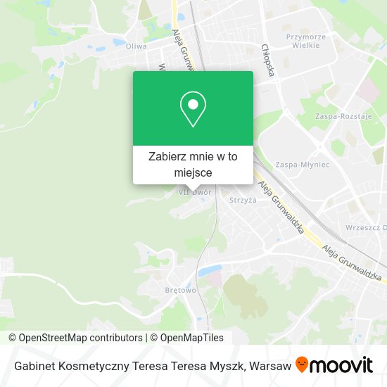 Mapa Gabinet Kosmetyczny Teresa Teresa Myszk