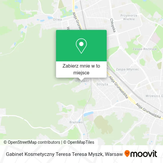 Mapa Gabinet Kosmetyczny Teresa Teresa Myszk