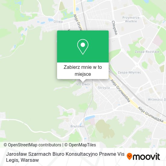 Mapa Jarosław Szarmach Biuro Konsultacyjno Prawne Vis Legis