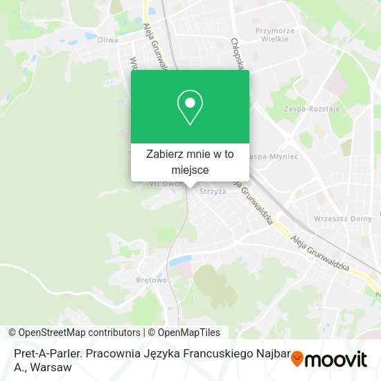 Mapa Pret-A-Parler. Pracownia Języka Francuskiego Najbar A.