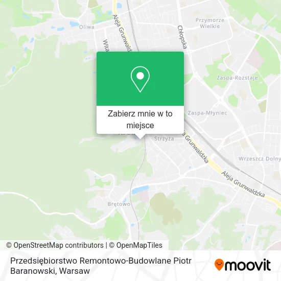 Mapa Przedsiębiorstwo Remontowo-Budowlane Piotr Baranowski