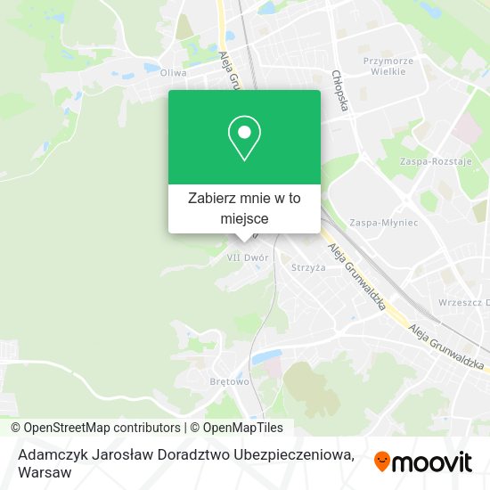 Mapa Adamczyk Jarosław Doradztwo Ubezpieczeniowa