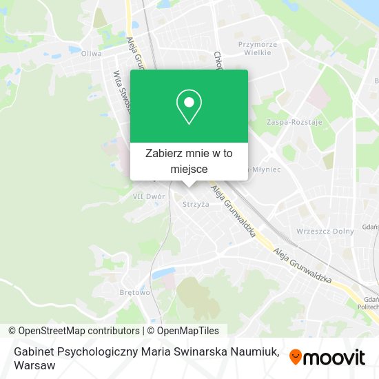 Mapa Gabinet Psychologiczny Maria Swinarska Naumiuk