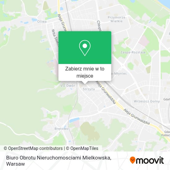 Mapa Biuro Obrotu Nieruchomosciami Mielkowska