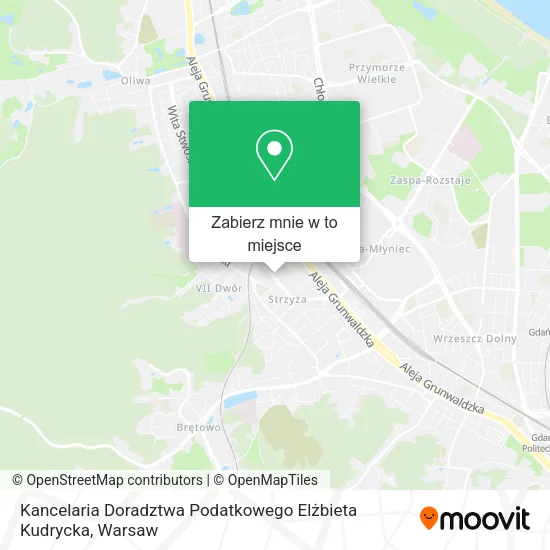 Mapa Kancelaria Doradztwa Podatkowego Elżbieta Kudrycka