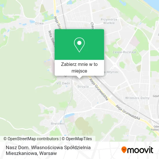 Mapa Nasz Dom. Własnościowa Spółdzielnia Mieszkaniowa