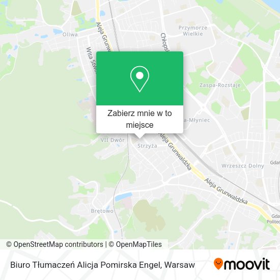 Mapa Biuro Tłumaczeń Alicja Pomirska Engel