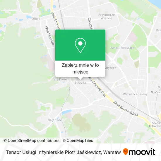 Mapa Tensor Usługi Inżynierskie Piotr Jaśkiewicz