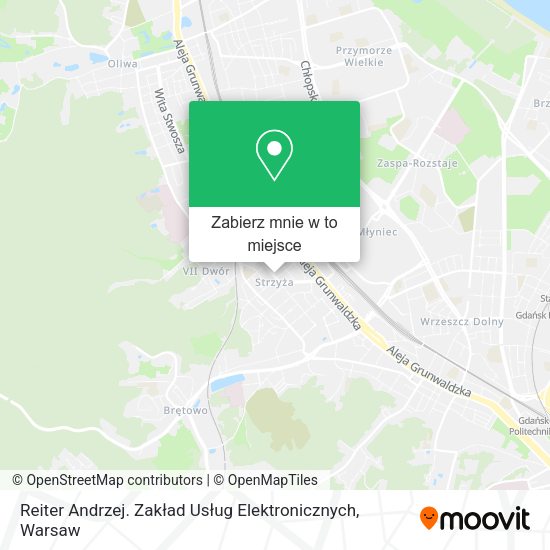 Mapa Reiter Andrzej. Zakład Usług Elektronicznych