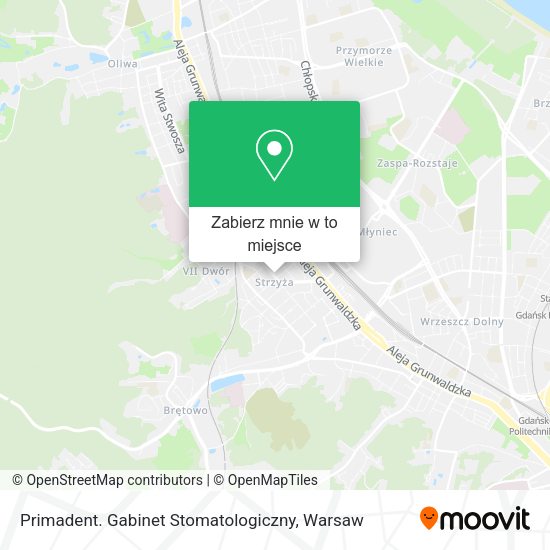 Mapa Primadent. Gabinet Stomatologiczny