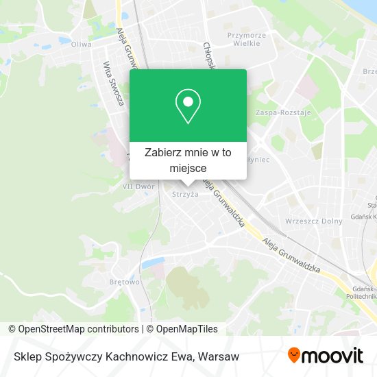 Mapa Sklep Spożywczy Kachnowicz Ewa