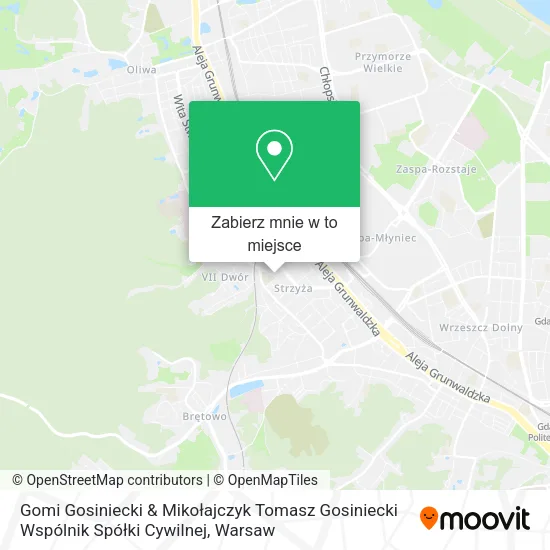 Mapa Gomi Gosiniecki & Mikołajczyk Tomasz Gosiniecki Wspólnik Spółki Cywilnej
