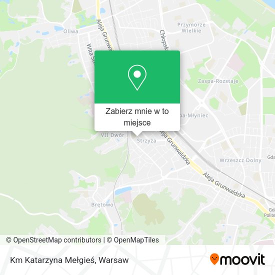 Mapa Km Katarzyna Mełgieś