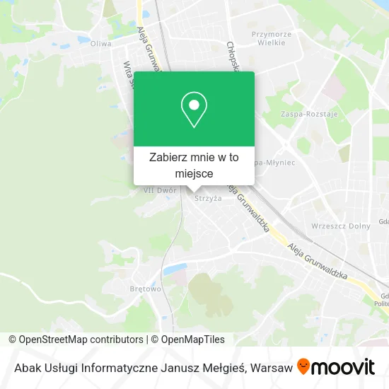 Mapa Abak Usługi Informatyczne Janusz Mełgieś