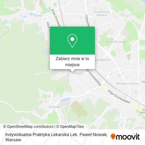 Mapa Indywidualna Praktyka Lekarska Lek. Paweł Nowak