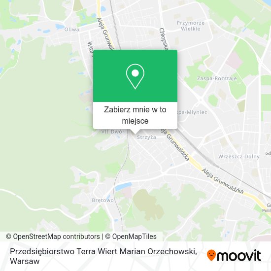 Mapa Przedsiębiorstwo Terra Wiert Marian Orzechowski