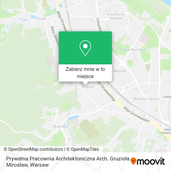Mapa Prywatna Pracownia Architektoniczna Arch. Gruzioła Mirosław