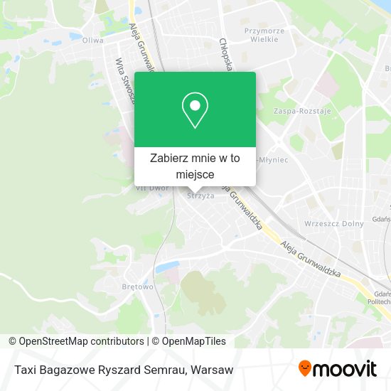 Mapa Taxi Bagazowe Ryszard Semrau