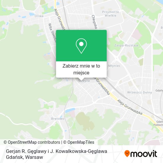 Mapa Gerjan R. Gęglawy i J. Kowalkowska-Gęglawa Gdańsk