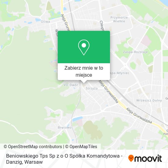 Mapa Beniowskiego Tps Sp z o O Spółka Komandytowa - Danzig