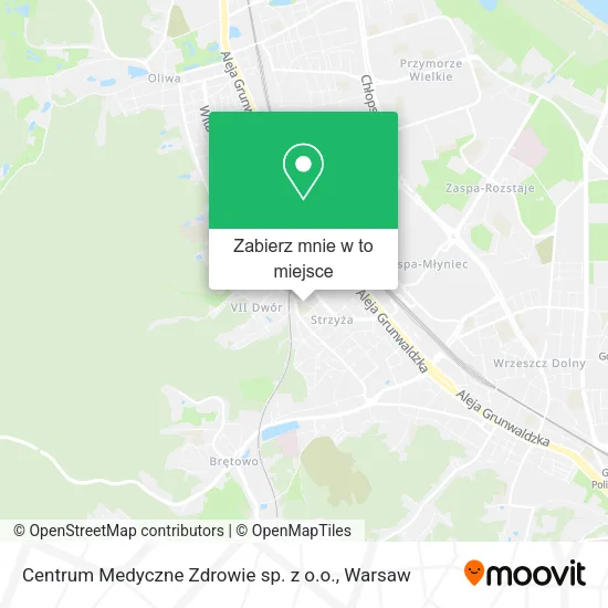 Mapa Centrum Medyczne Zdrowie sp. z o.o.