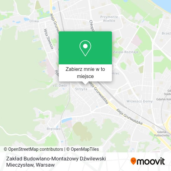 Mapa Zakład Budowlano-Montażowy Dźwilewski Mieczysław