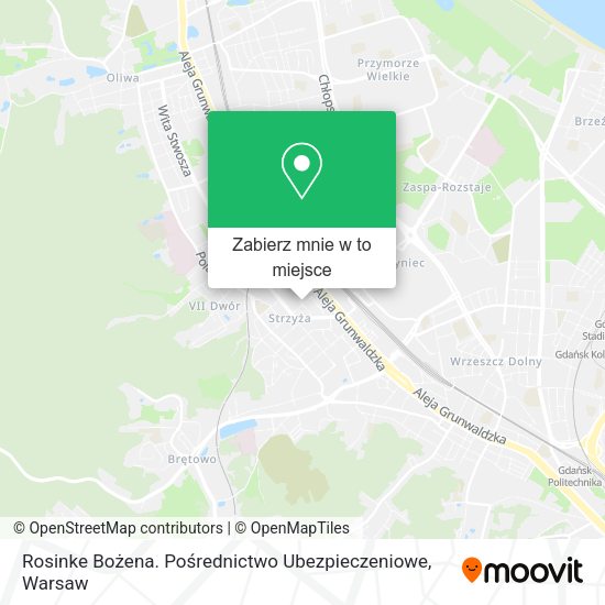 Mapa Rosinke Bożena. Pośrednictwo Ubezpieczeniowe