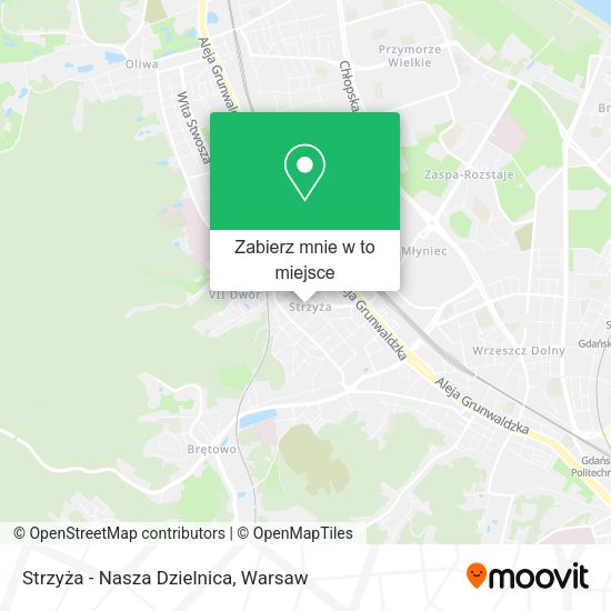 Mapa Strzyża - Nasza Dzielnica