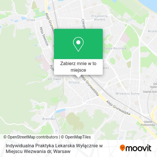 Mapa Indywidualna Praktyka Lekarska Wyłącznie w Miejscu Wezwania dr