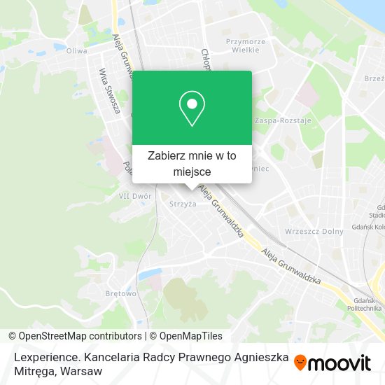 Mapa Lexperience. Kancelaria Radcy Prawnego Agnieszka Mitręga