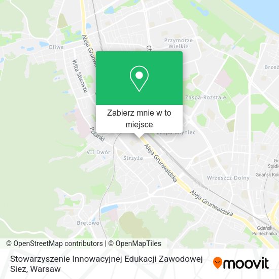 Mapa Stowarzyszenie Innowacyjnej Edukacji Zawodowej Siez