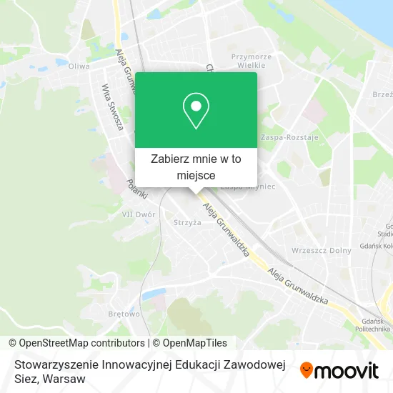 Mapa Stowarzyszenie Innowacyjnej Edukacji Zawodowej Siez