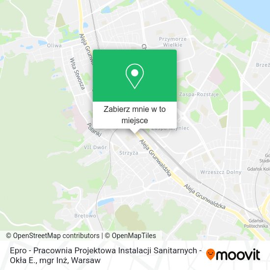 Mapa Epro - Pracownia Projektowa Instalacji Sanitarnych - Okła E., mgr Inż