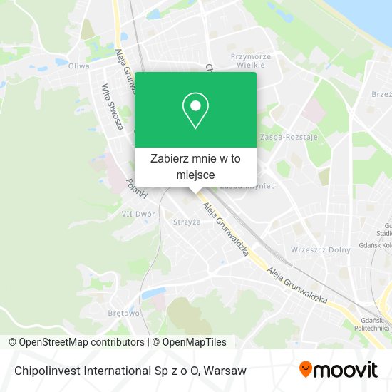 Mapa Chipolinvest International Sp z o O