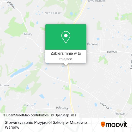 Mapa Stowarzyszenie Przyjaciół Szkoły w Miszewie