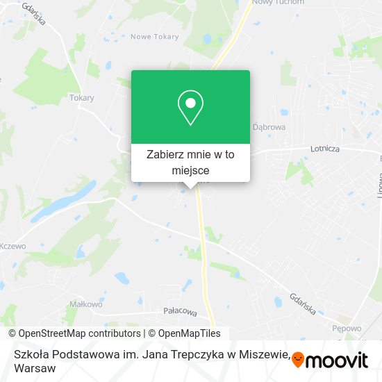 Mapa Szkoła Podstawowa im. Jana Trepczyka w Miszewie