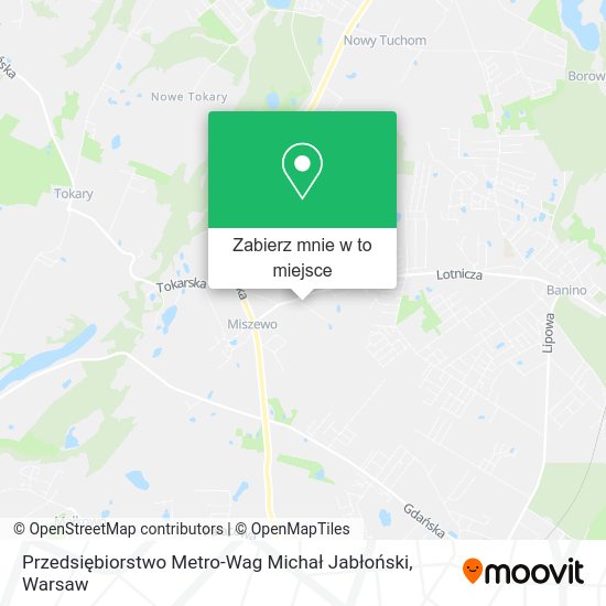 Mapa Przedsiębiorstwo Metro-Wag Michał Jabłoński