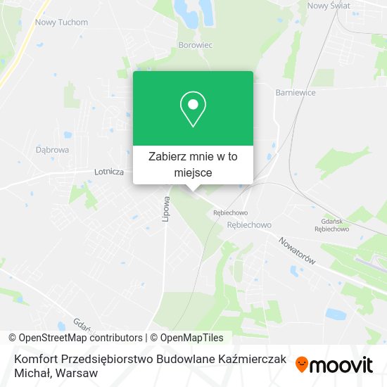 Mapa Komfort Przedsiębiorstwo Budowlane Kaźmierczak Michał