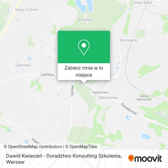 Mapa Dawid Kwiecień - Doradztwo Konsulting Szkolenia