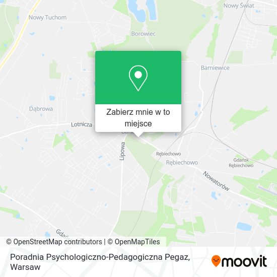 Mapa Poradnia Psychologiczno-Pedagogiczna Pegaz