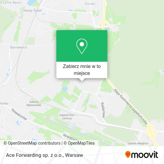 Mapa Ace Forwarding sp. z o.o.