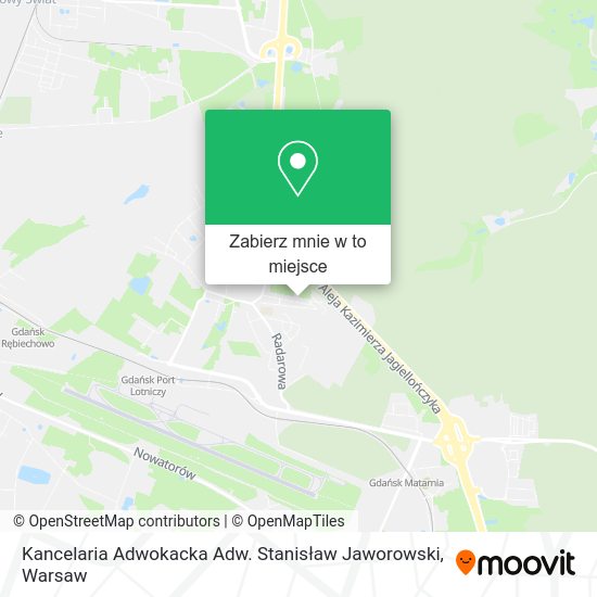 Mapa Kancelaria Adwokacka Adw. Stanisław Jaworowski